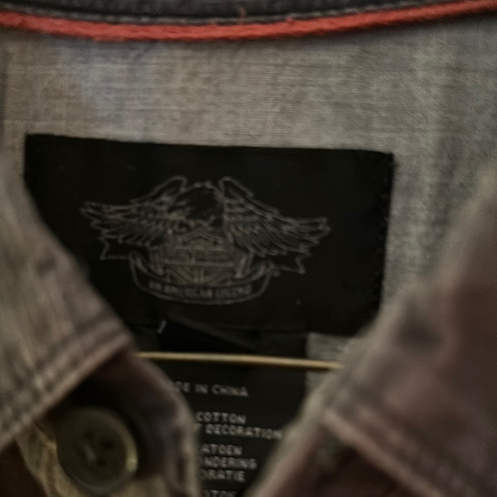 Gray Button-Up Shirt